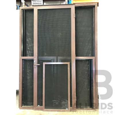 Crimsafe Security Screens and Security Screen Door- Lot of Seven