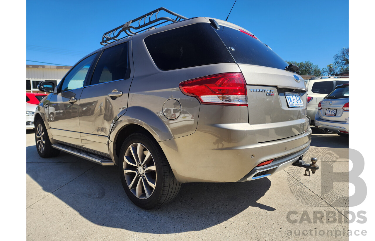 12/2014 Ford Territory TITANIUM (RWD) RWD SZ 4D Wagon Gold 2.7L