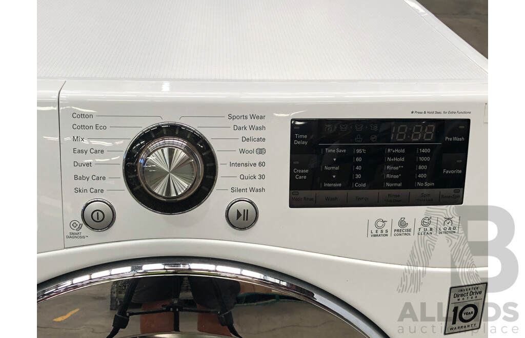 LG Direct Drive Inverter 7.5 Kg Front Loader Washing Machine