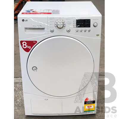 LG Sensor Dry 8kg Front Loader Condenser Clothes Dryer