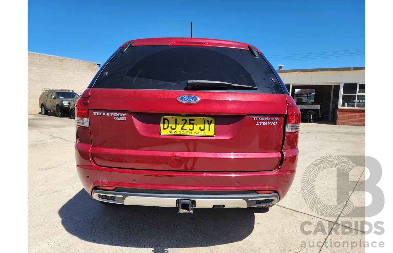 10/2012 Ford Territory TITANIUM (4x4) AWD SZ 4D Wagon Red 2.7L