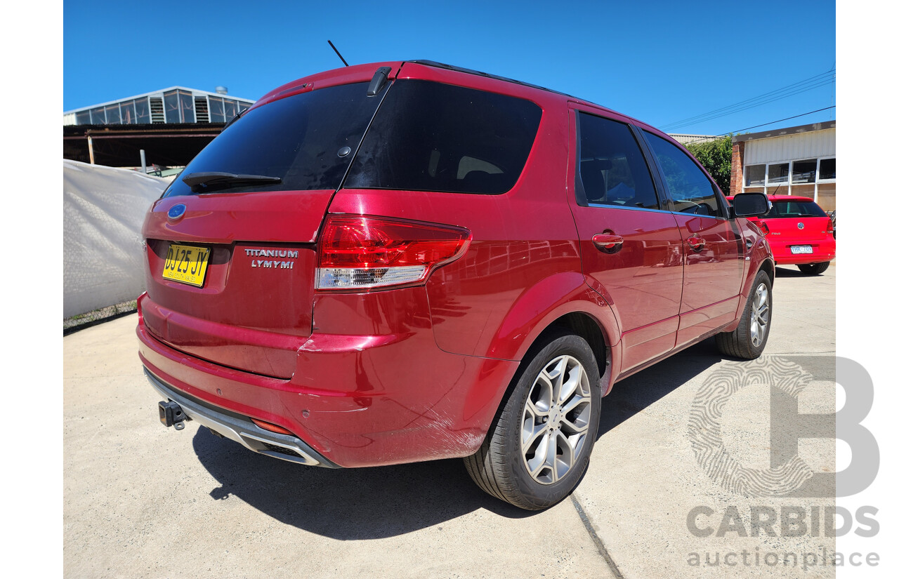 10/2012 Ford Territory TITANIUM (4x4) AWD SZ 4D Wagon Red 2.7L