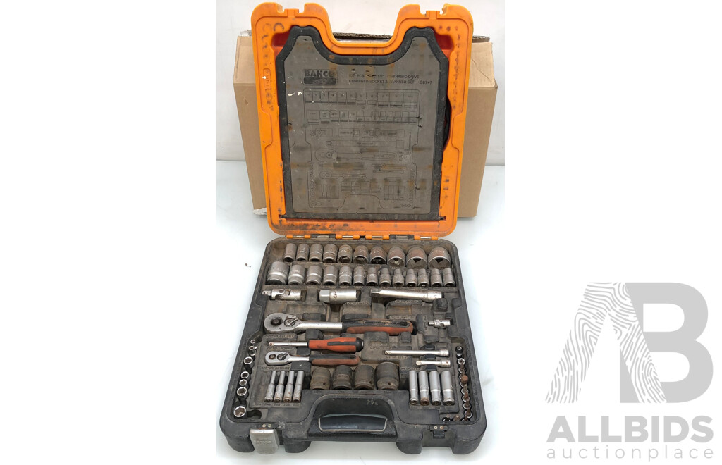 Bahco 1/4 Inch  & 1/2 Inch Combination Spanner and Socket Set