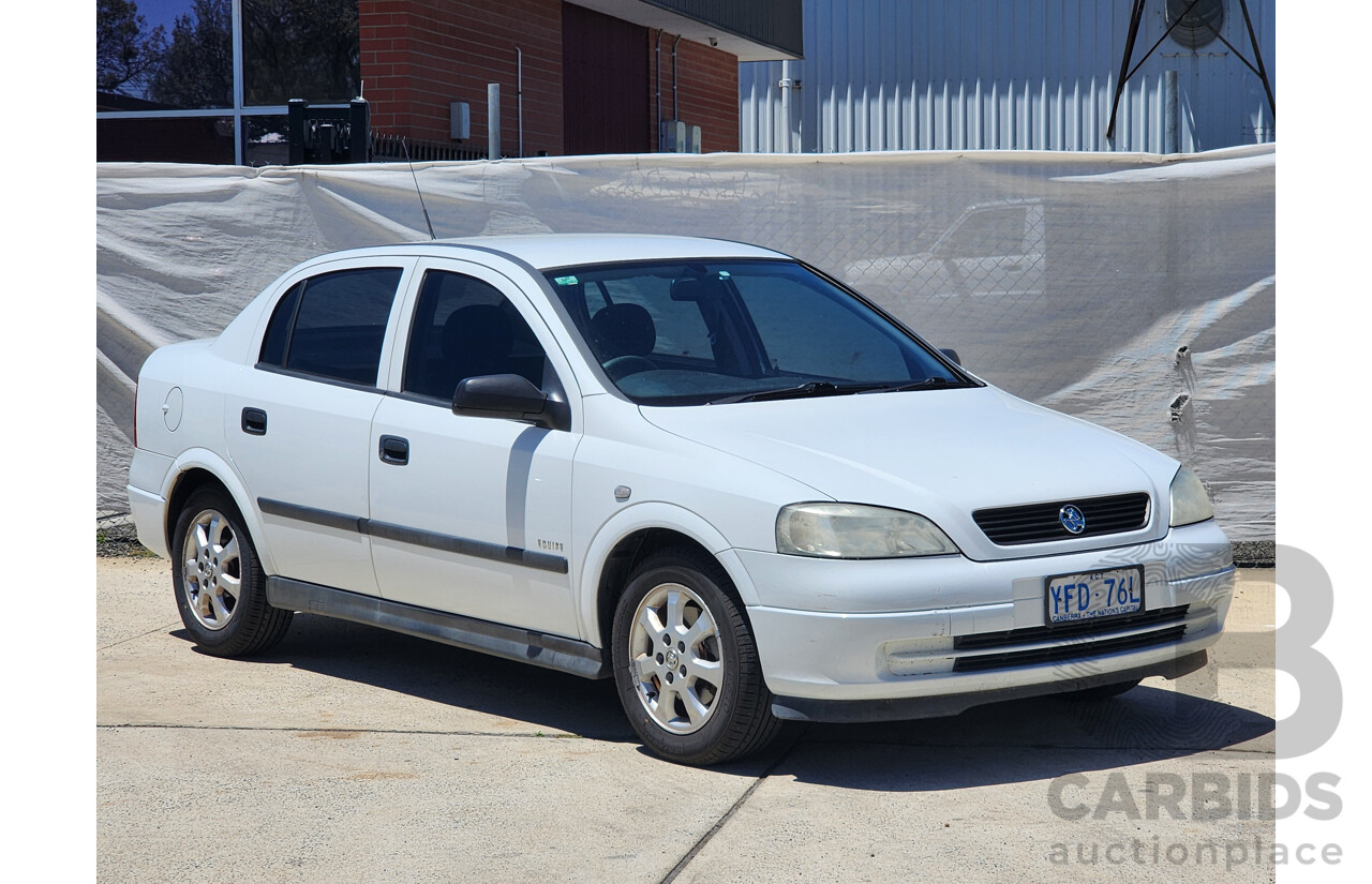 8/2005 Holden Astra Classic Equipe TS MY05 4d Sedan White 1.8L