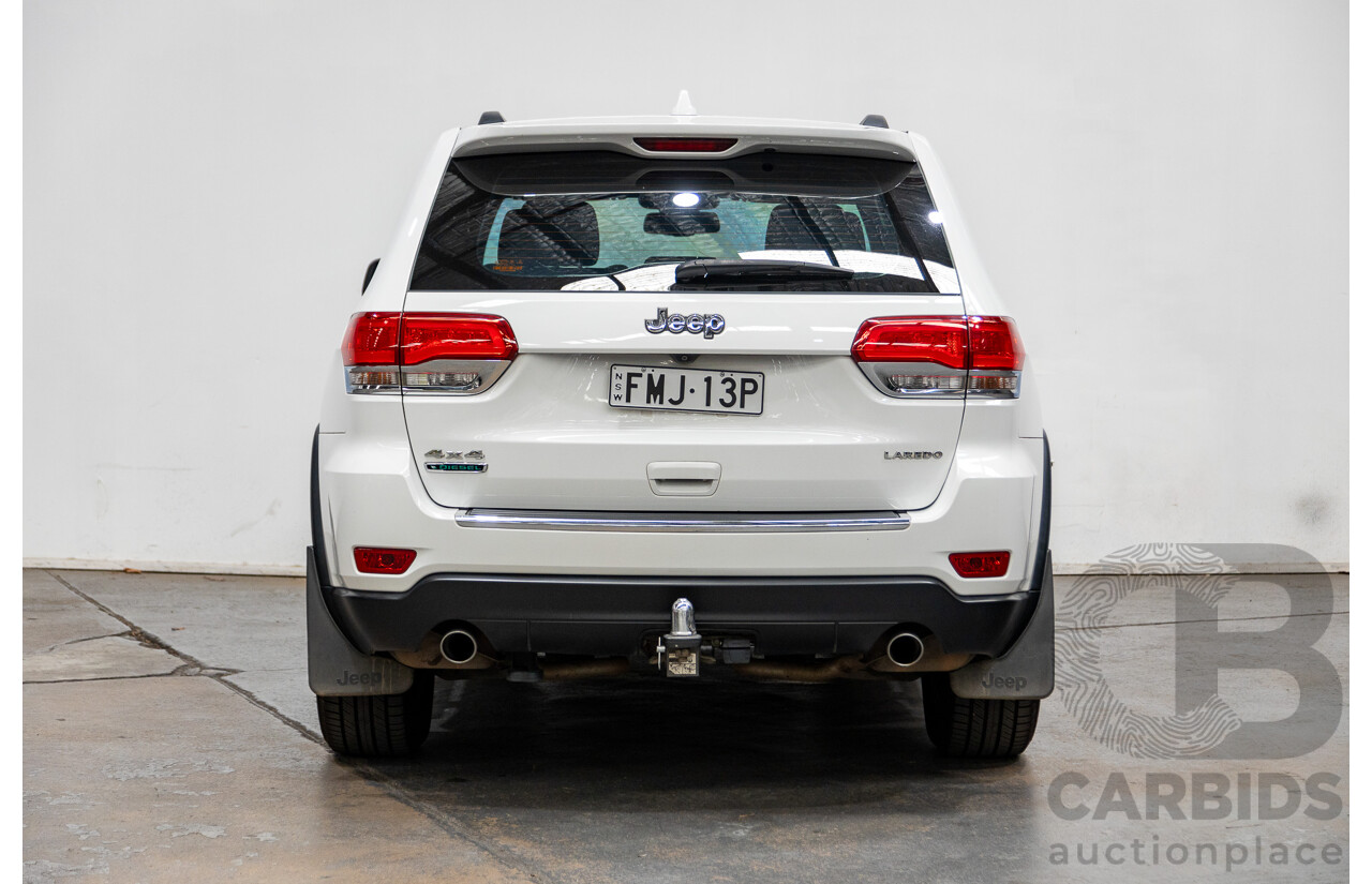 10/2014 Jeep Grand Cherokee Laredo (4x4) WK MY15 4d Wagon Bright White 3.0L Turbo Diesel