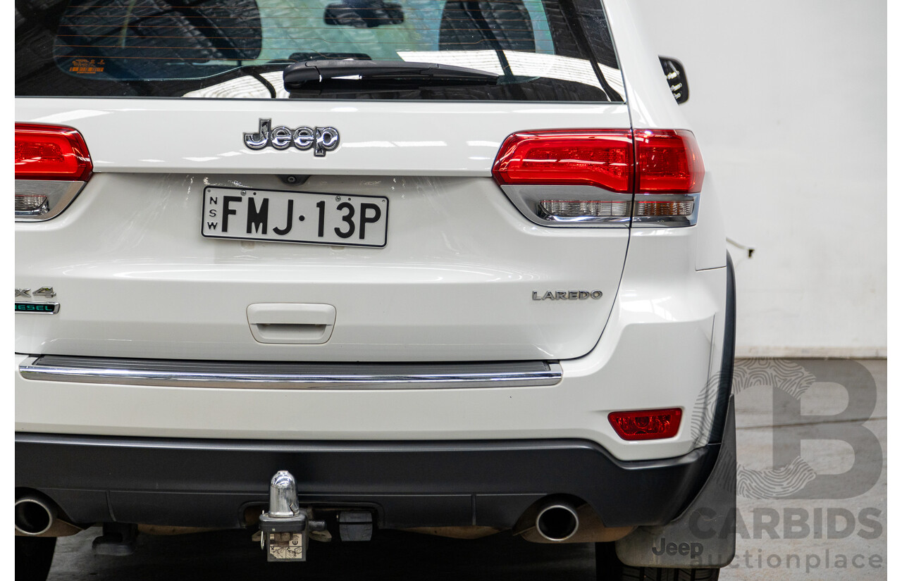 10/2014 Jeep Grand Cherokee Laredo (4x4) WK MY15 4d Wagon Bright White 3.0L Turbo Diesel