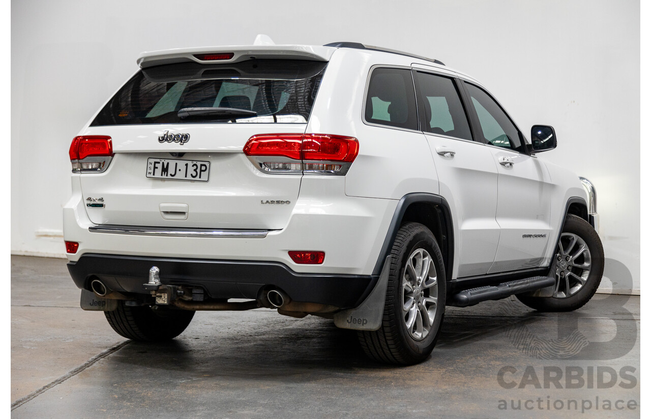 10/2014 Jeep Grand Cherokee Laredo (4x4) WK MY15 4d Wagon Bright White 3.0L Turbo Diesel