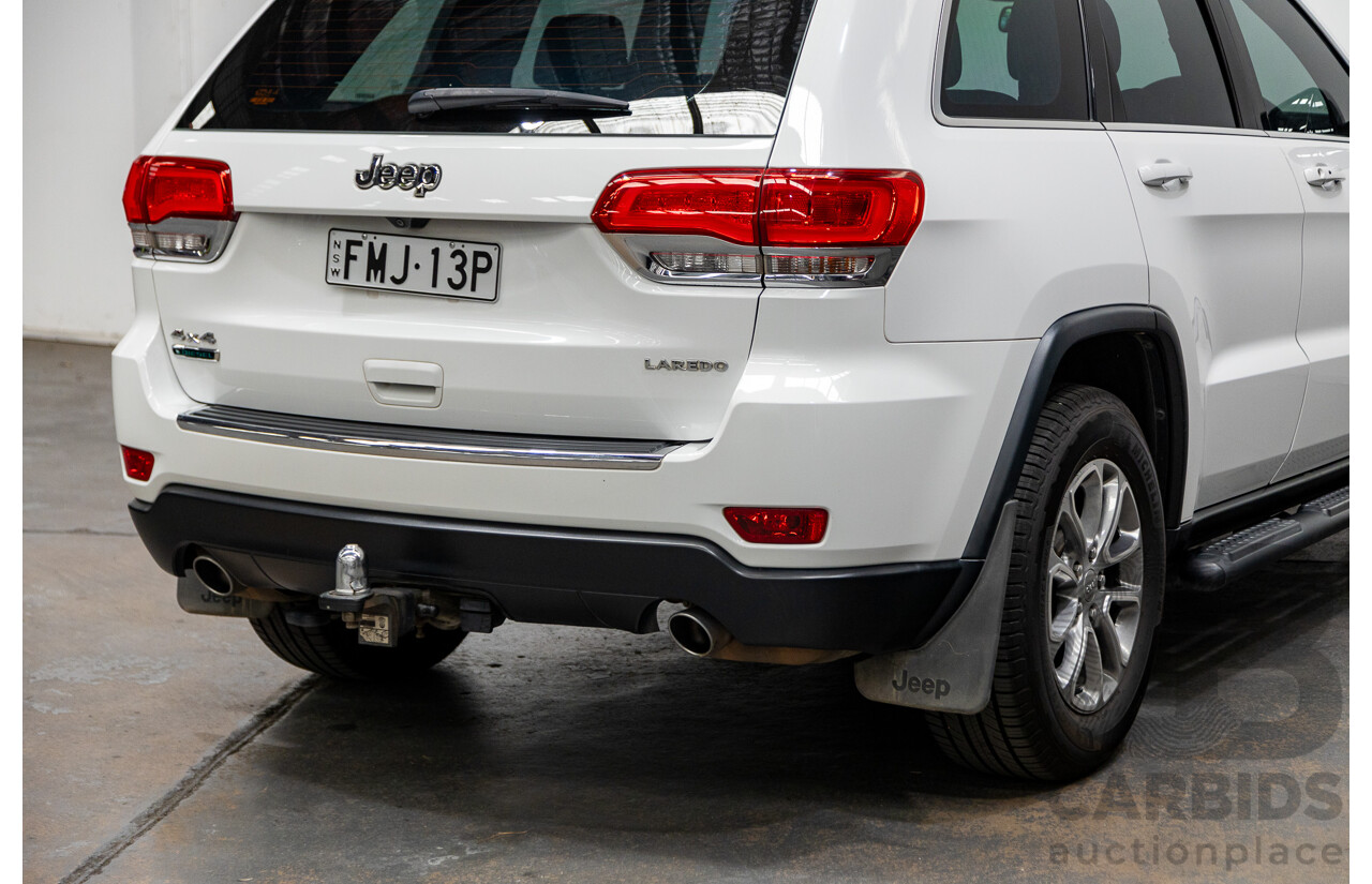 10/2014 Jeep Grand Cherokee Laredo (4x4) WK MY15 4d Wagon Bright White 3.0L Turbo Diesel