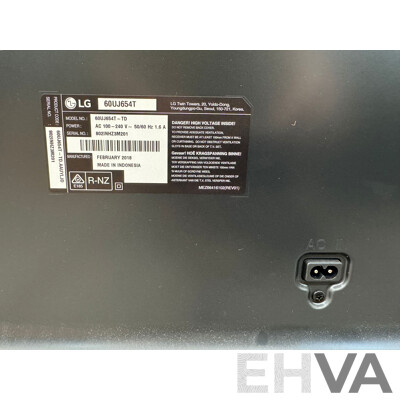 LG Smart UHD 4K TV 60 Inch (60UJ654T)