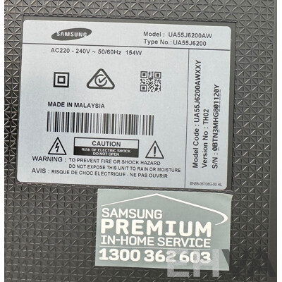 Samsung (J6200) Series 6 55 Inch Full HD Smart TV with Poly (P009) Video Bar