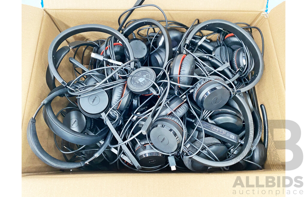 Assorted Lot of Mixed USB Headsets