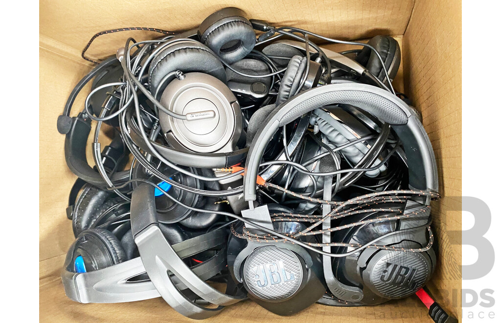 Assorted Lot of Mixed Headsets