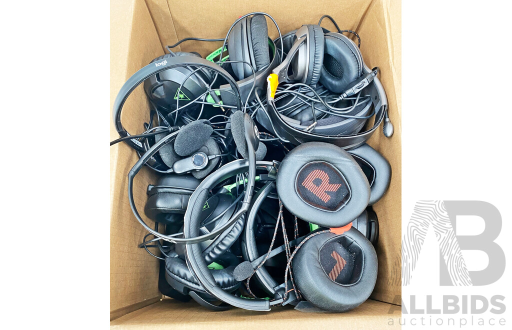 Assorted Lot of Mixed Headsets