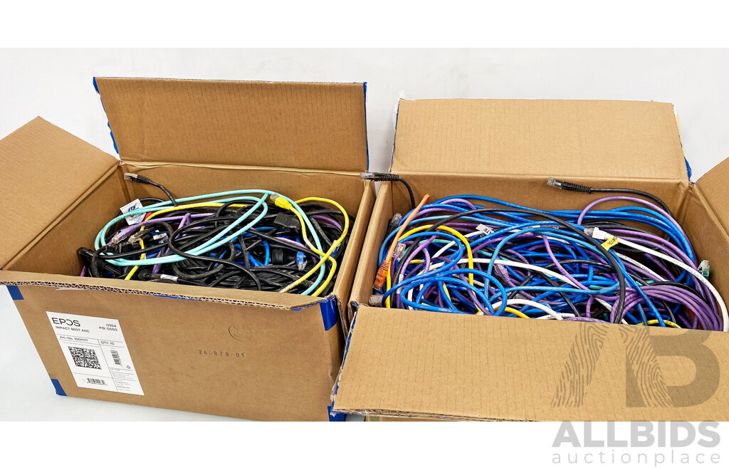 Assorted Lot of Networking Cables/Keyboards