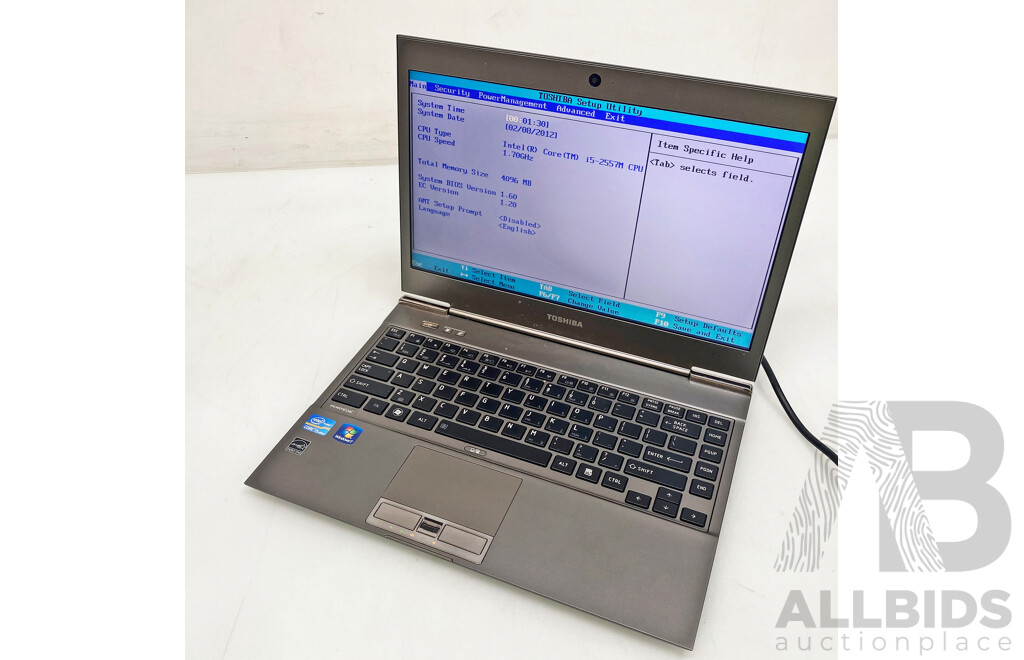 Toshiba Portege Z830 Intel Core I5 (2557M) 1.70GHz-2.70GHz 2-Core CPU 13.3-Inch Laptop