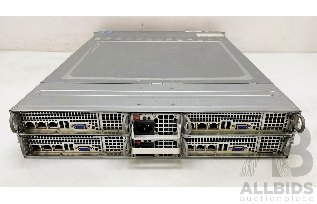 Supermicro (R4572) Xnon Multi-Node Server W/ 4x Dual Intel Xeon (E5-2630) 2.30GHz-2.80GHz 6-Core CPU 256GB DDR3