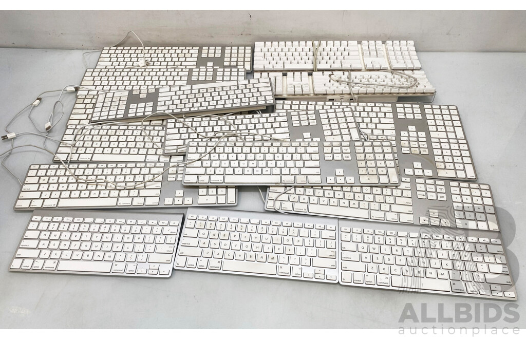 Assorted Lot of Apple Keyboards