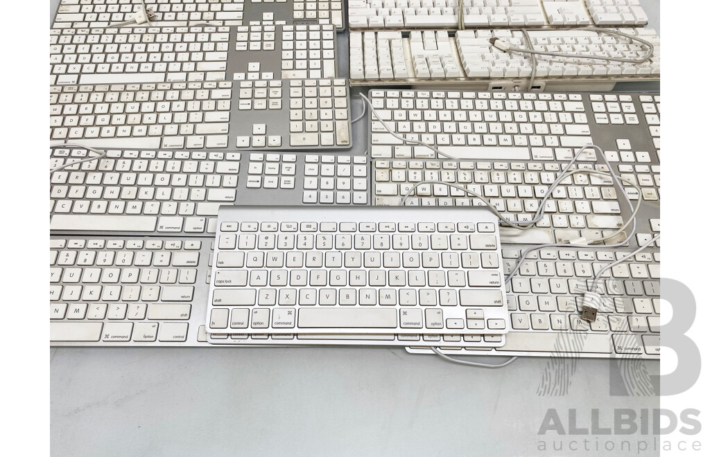 Assorted Lot of Apple Keyboards