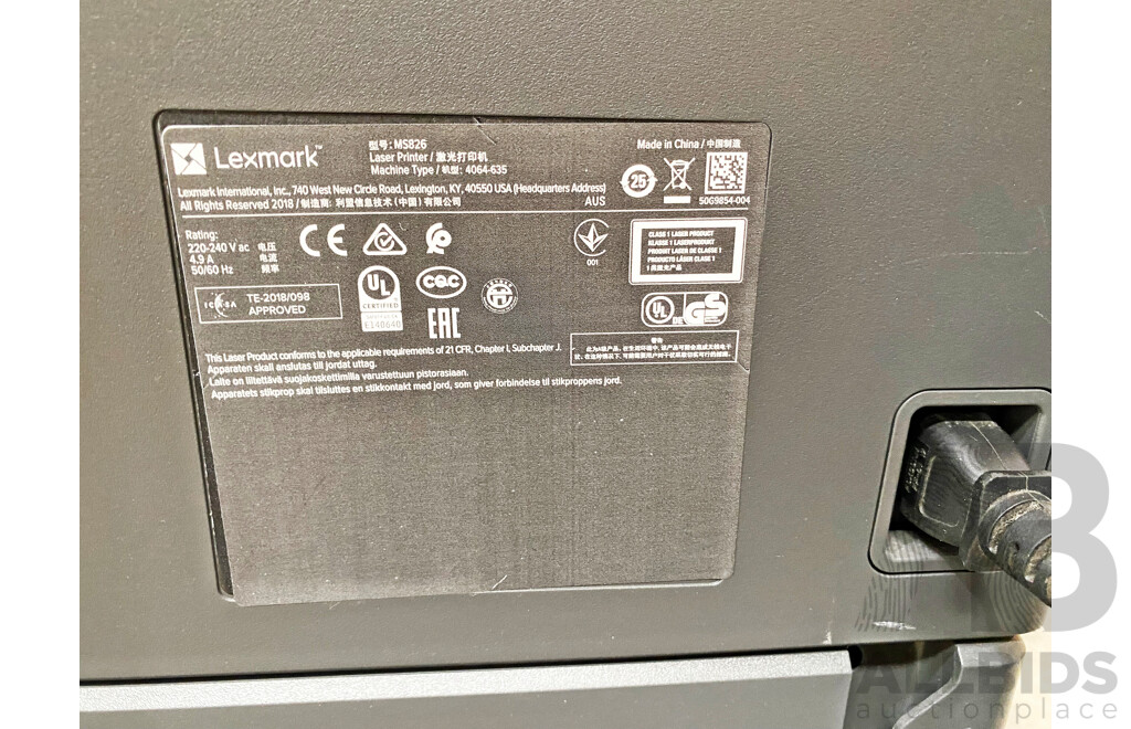 Lexmark MS826 Mono Laser Printer