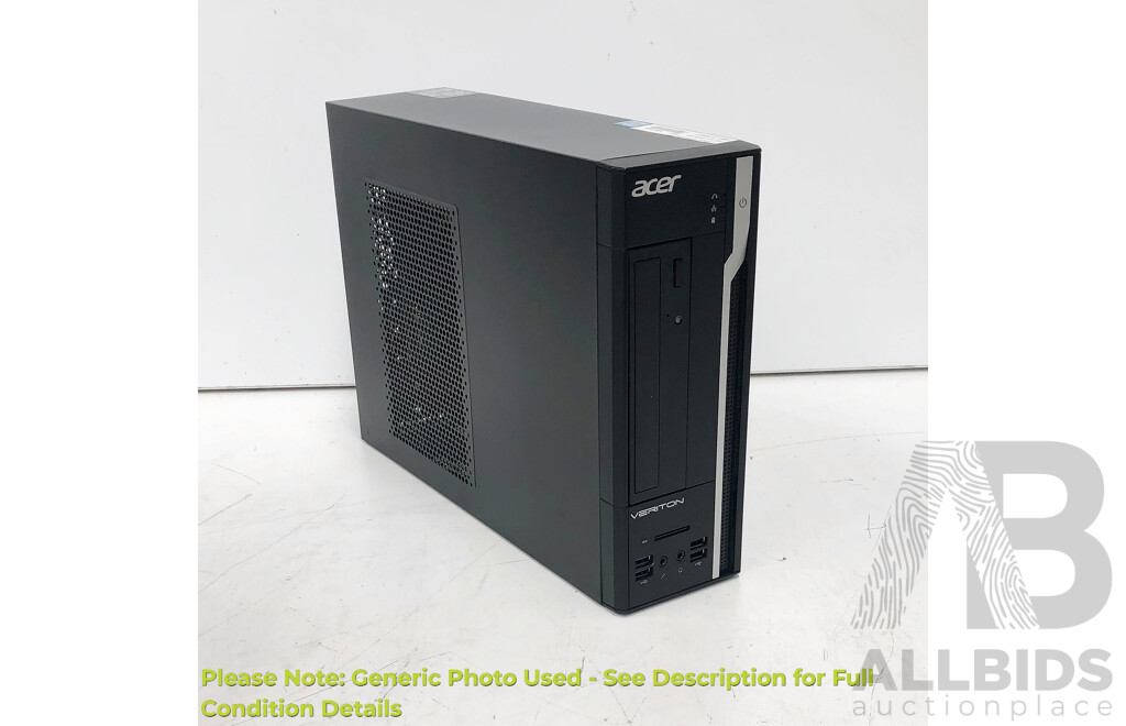 Acer Veriton (X4640G) Intel Core I7 (6700) 3.40GHz-4.00GHz 4-Core CPU Desktop Computer