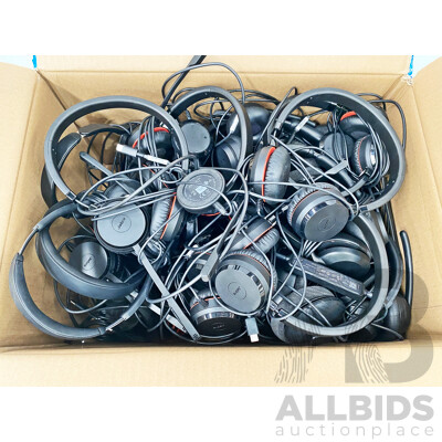 Assorted Lot of Mixed USB Headsets