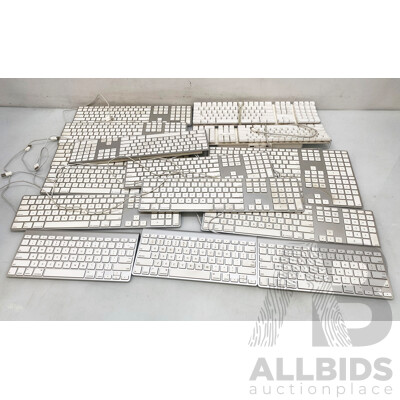 Assorted Lot of Apple Keyboards