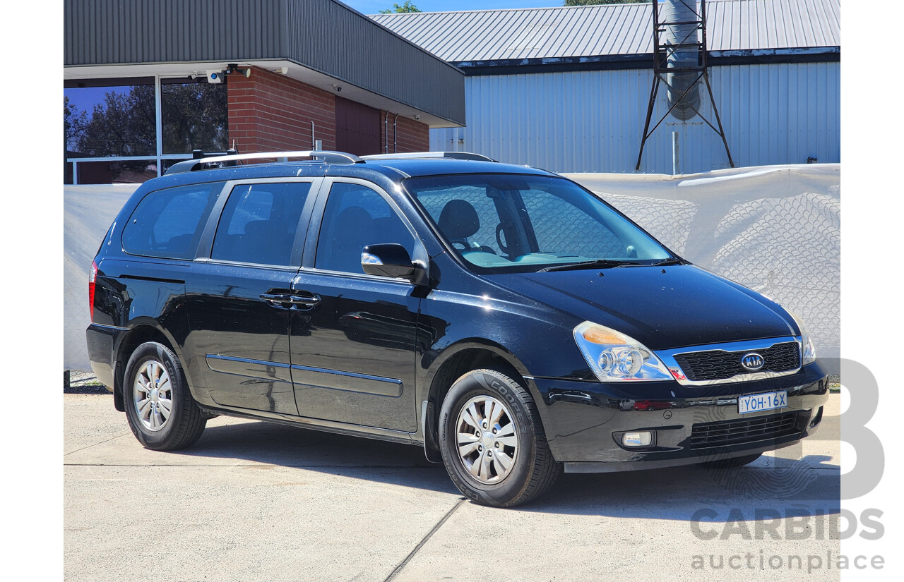 3/2012 Kia Grand Carnival Si VQ MY12 4d Wagon Black 3.5L