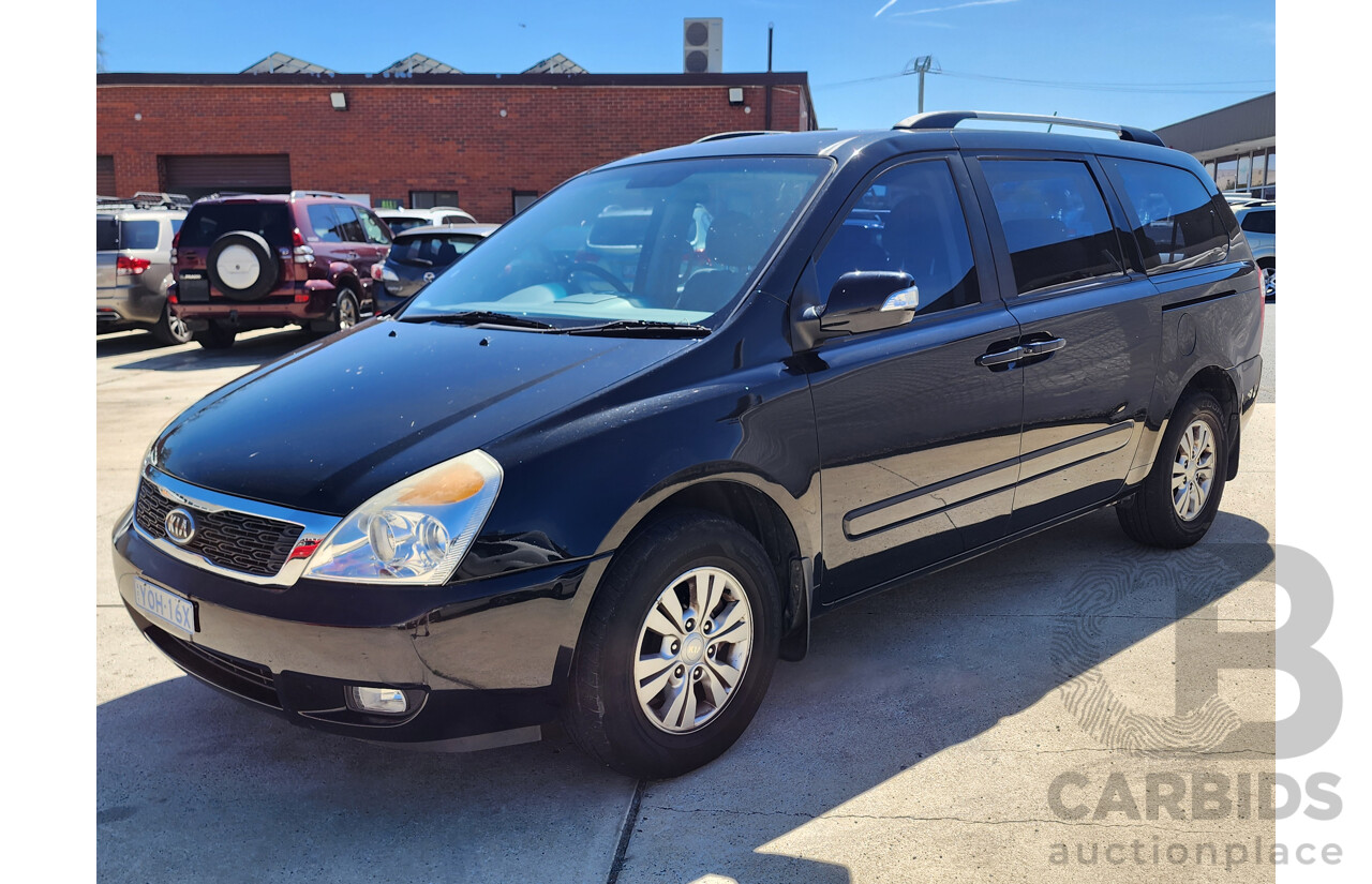 3/2012 Kia Grand Carnival Si VQ MY12 4d Wagon Black 3.5L