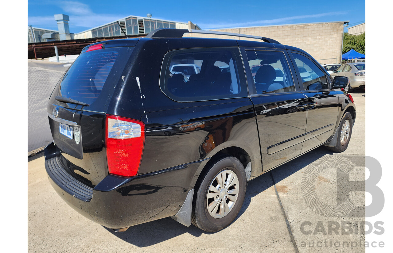 3/2012 Kia Grand Carnival Si VQ MY12 4d Wagon Black 3.5L