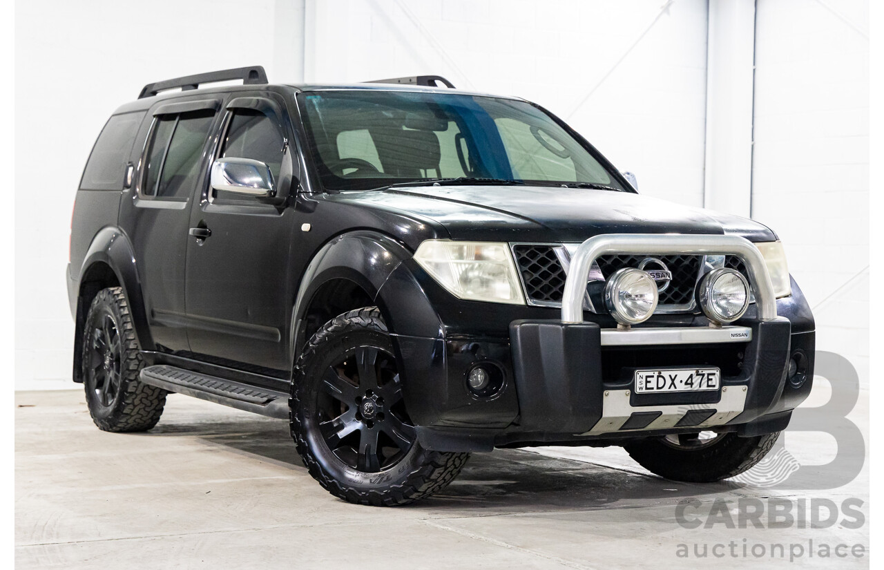 9/2005 Nissan Pathfinder Ti (4x4) R51 4d Wagon Midnight Black Metallic V6 4.0L