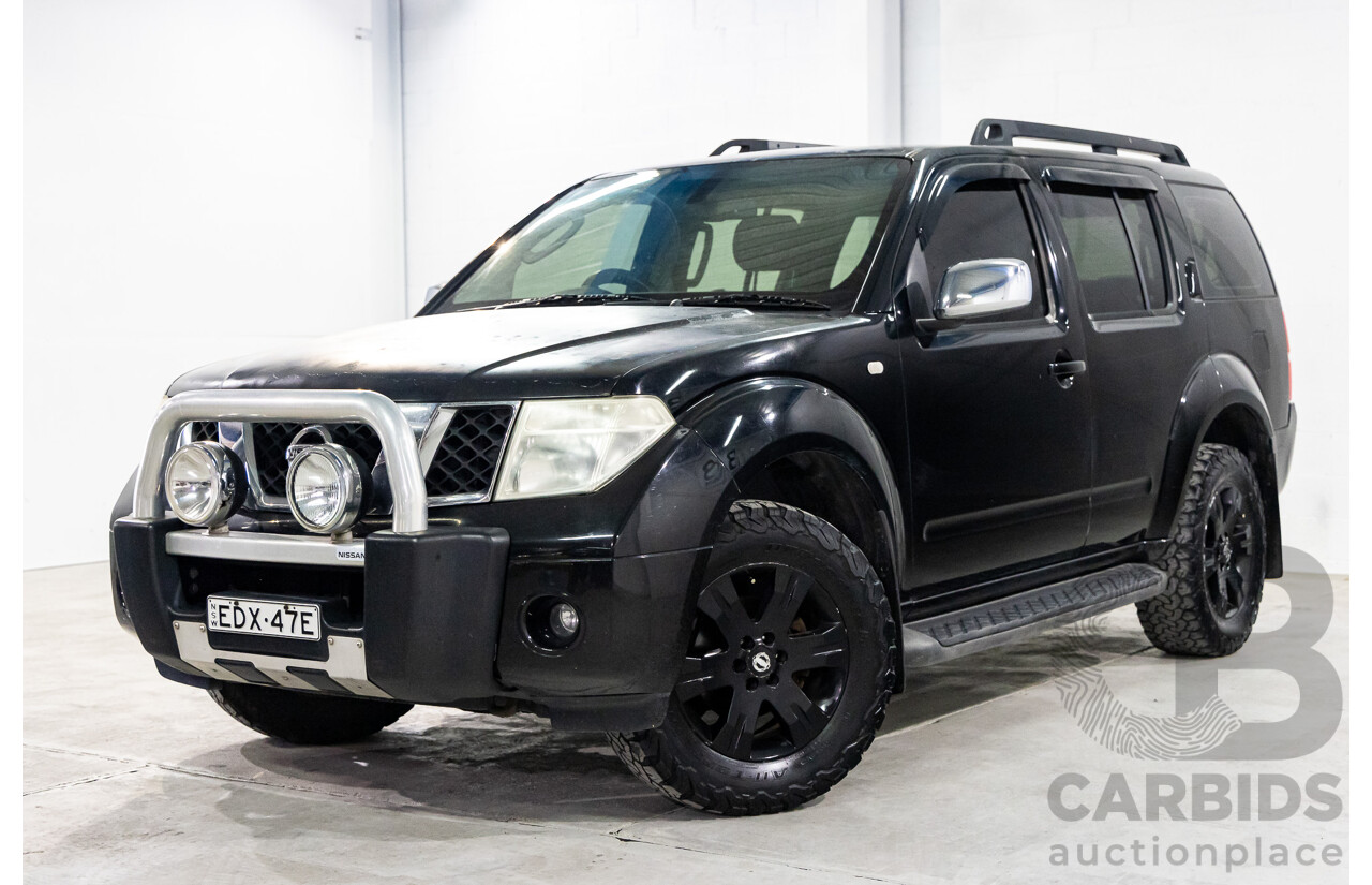 9/2005 Nissan Pathfinder Ti (4x4) R51 4d Wagon Midnight Black Metallic V6 4.0L