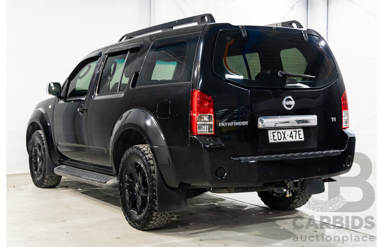 9/2005 Nissan Pathfinder Ti (4x4) R51 4d Wagon Midnight Black Metallic V6 4.0L