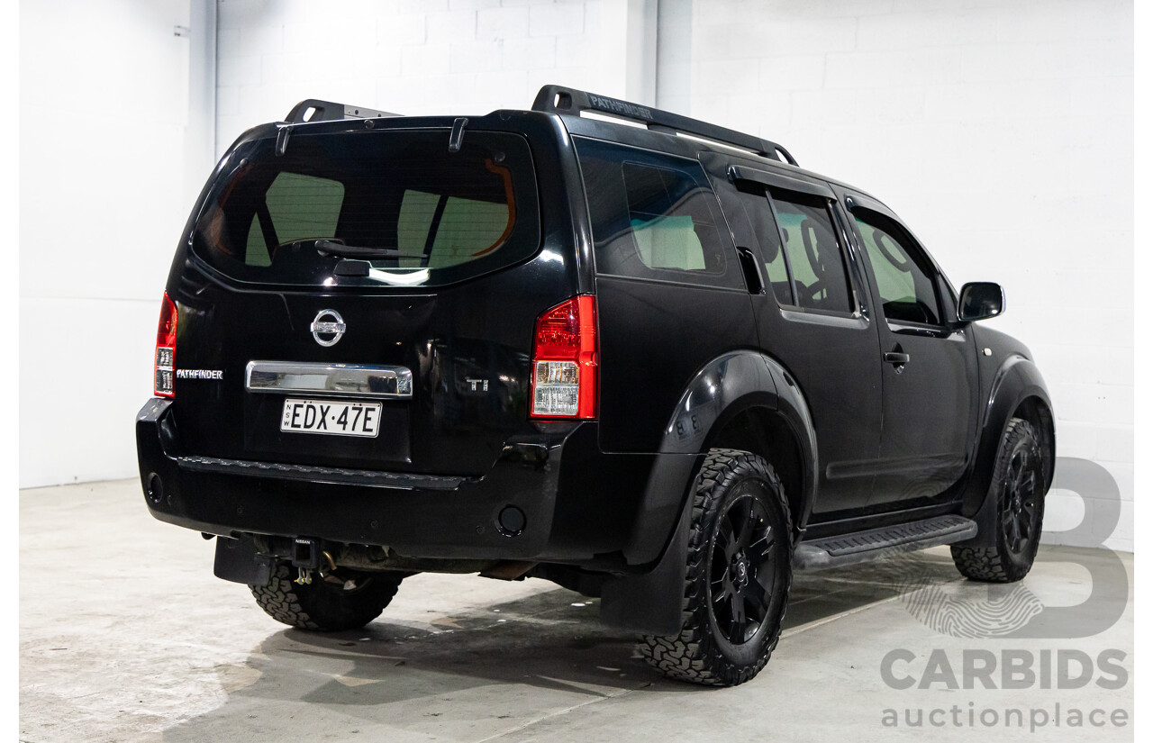 9/2005 Nissan Pathfinder Ti (4x4) R51 4d Wagon Midnight Black Metallic V6 4.0L