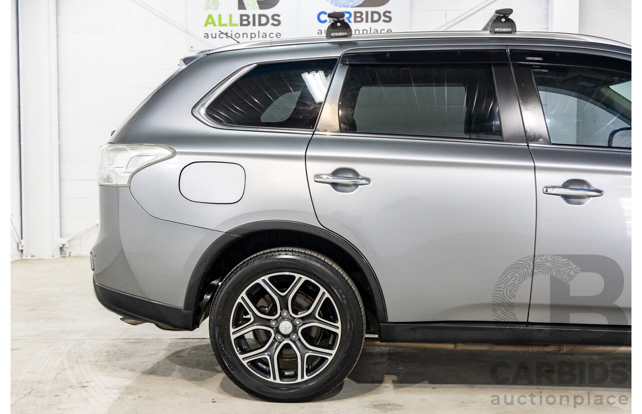 5/2014 Mitsubishi Outlander Aspire PHEV Hybrid ZJ MY14 4d Wagon Titanium Grey Metallic 2.0L/210kW Plug In Hybrid