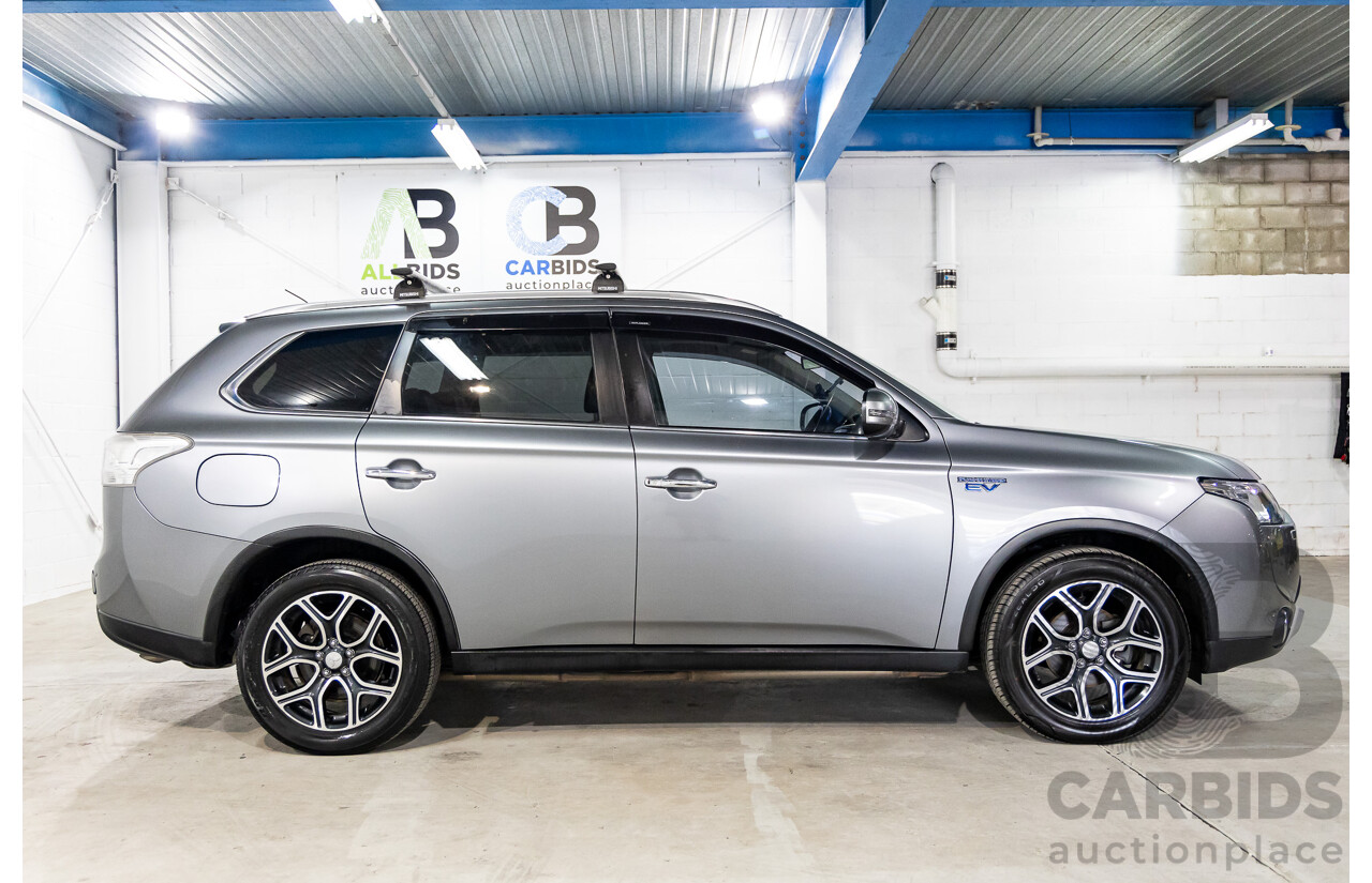 5/2014 Mitsubishi Outlander Aspire PHEV Hybrid ZJ MY14 4d Wagon Titanium Grey Metallic 2.0L/210kW Plug In Hybrid