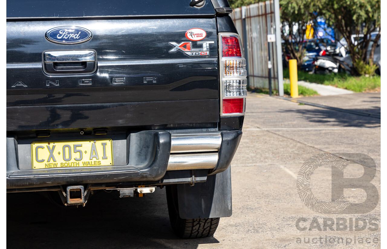 11/2010 Ford Ranger XLT (4x4) PK Dual Cab P/Up Black Mica Turbo Diesel 3.0L