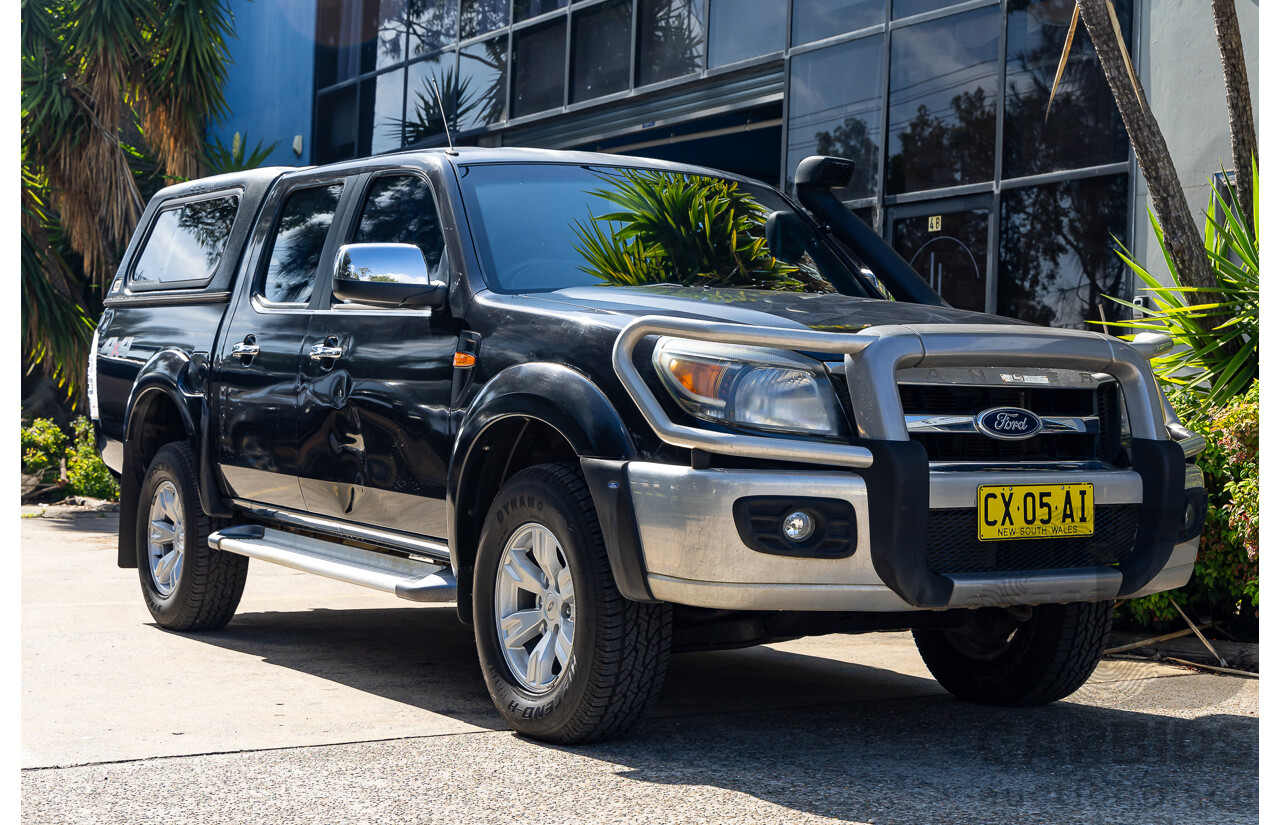 11/2010 Ford Ranger XLT (4x4) PK Dual Cab P/Up Black Mica Turbo Diesel 3.0L