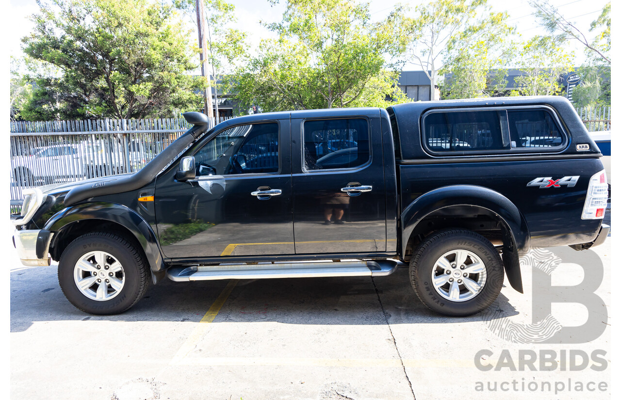 11/2010 Ford Ranger XLT (4x4) PK Dual Cab P/Up Black Mica Turbo Diesel 3.0L