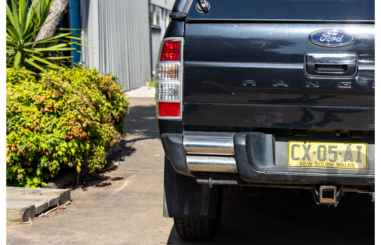 11/2010 Ford Ranger XLT (4x4) PK Dual Cab P/Up Black Mica Turbo Diesel 3.0L