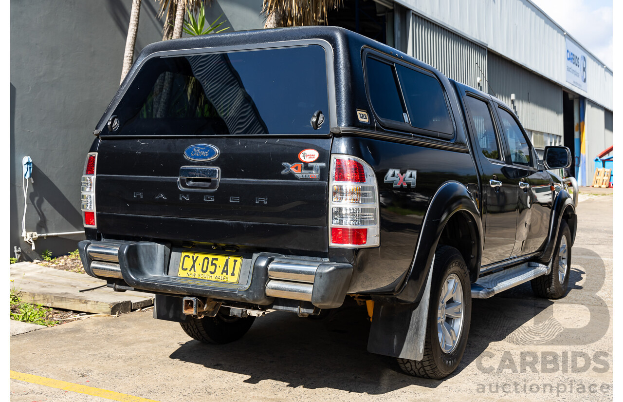 11/2010 Ford Ranger XLT (4x4) PK Dual Cab P/Up Black Mica Turbo Diesel 3.0L