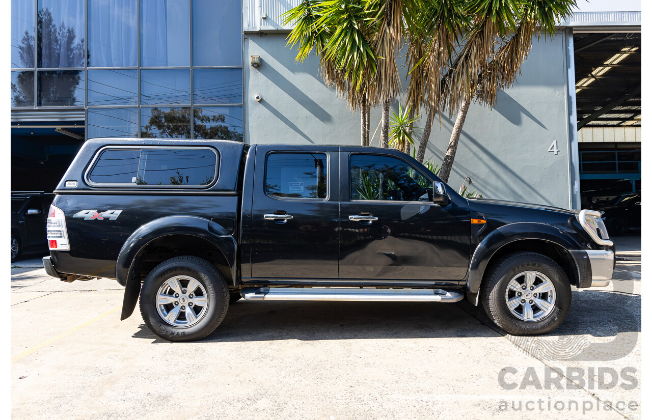 11/2010 Ford Ranger XLT (4x4) PK Dual Cab P/Up Black Mica Turbo Diesel 3.0L