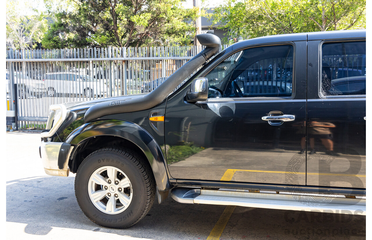 11/2010 Ford Ranger XLT (4x4) PK Dual Cab P/Up Black Mica Turbo Diesel 3.0L