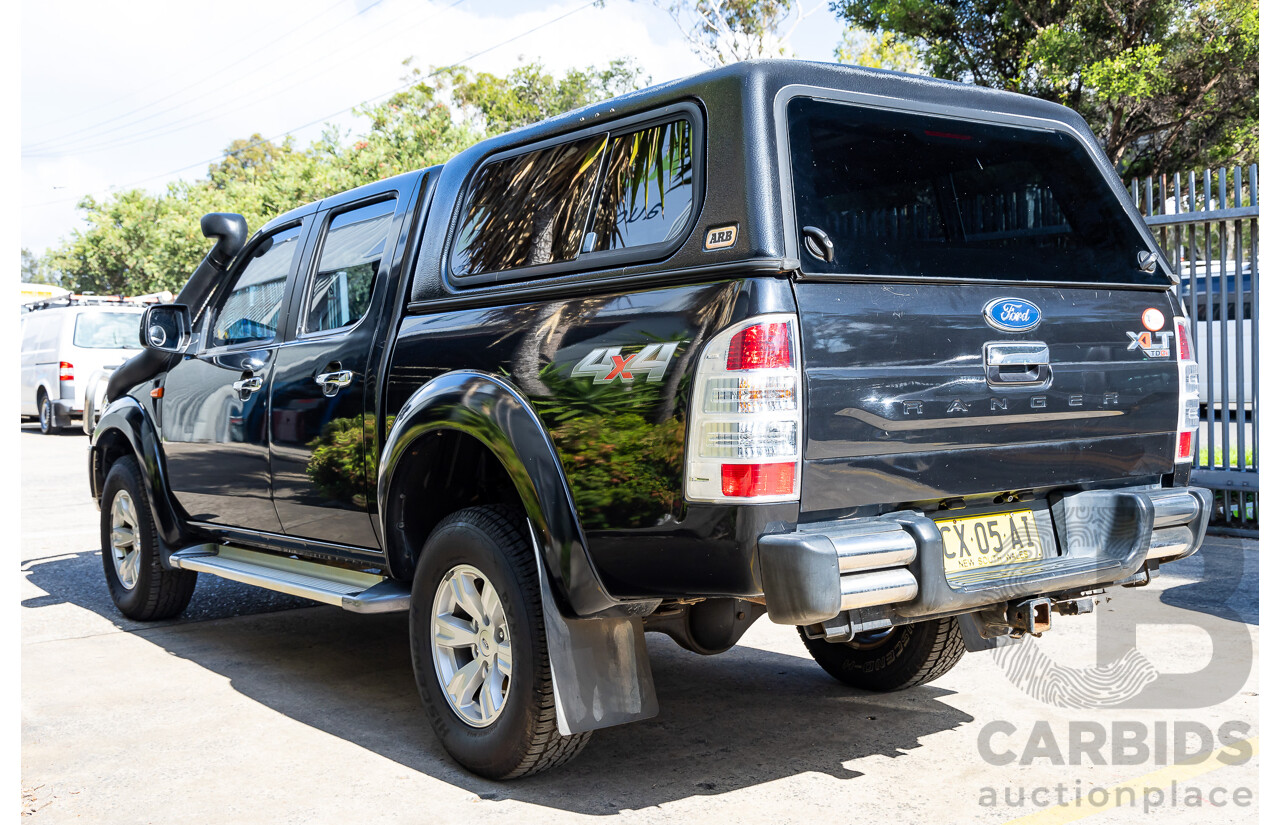 11/2010 Ford Ranger XLT (4x4) PK Dual Cab P/Up Black Mica Turbo Diesel 3.0L