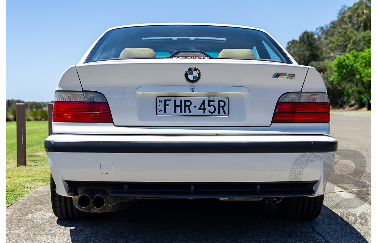 4/1995 BMW M3 E36 2d Coupe Alpine White 3.0L