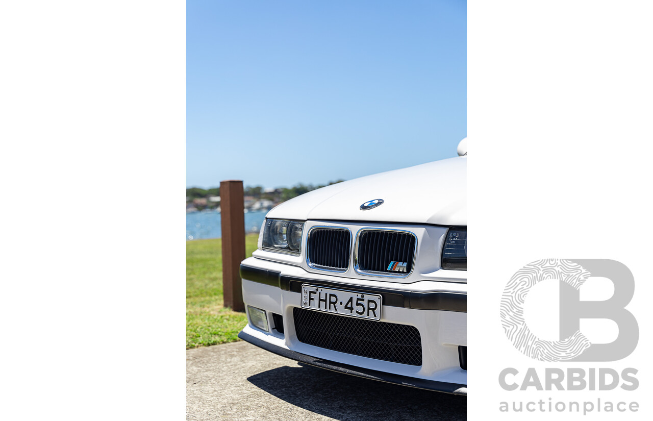 4/1995 BMW M3 E36 2d Coupe Alpine White 3.0L