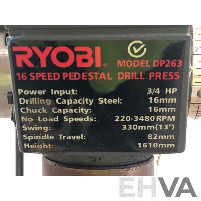 Ryobi 16 Speed Electric Pedestal Drill Press