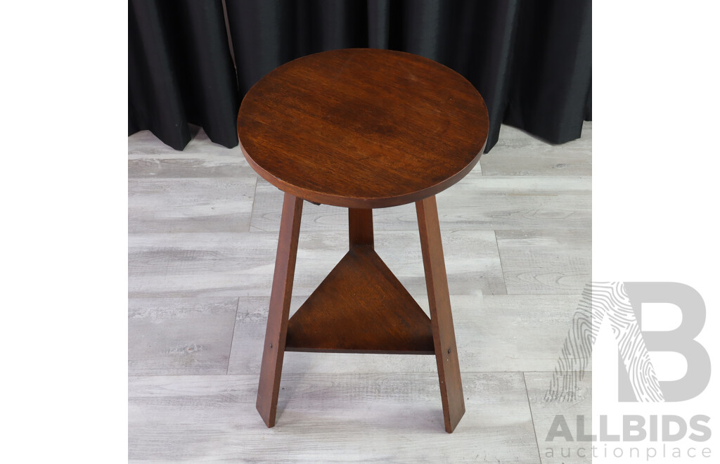 Edwardian Oak Side Table