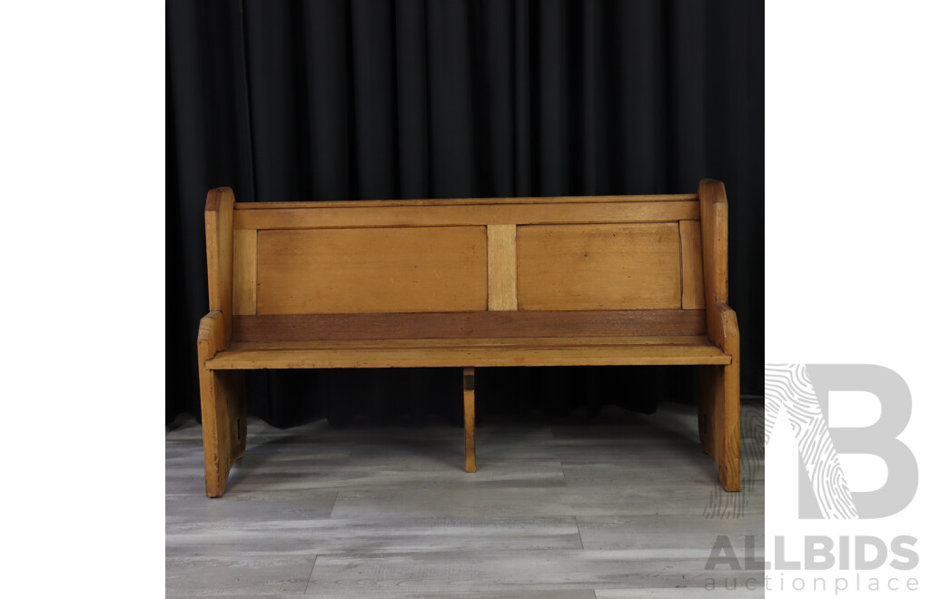 Antique Church Pew