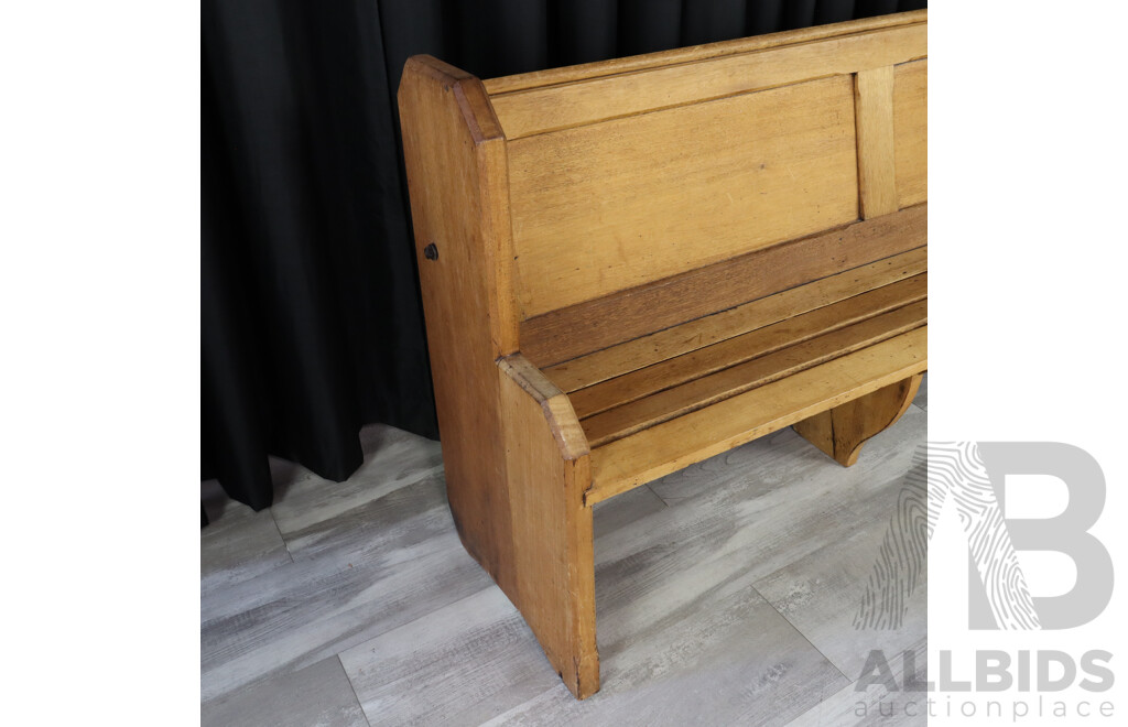 Antique Church Pew