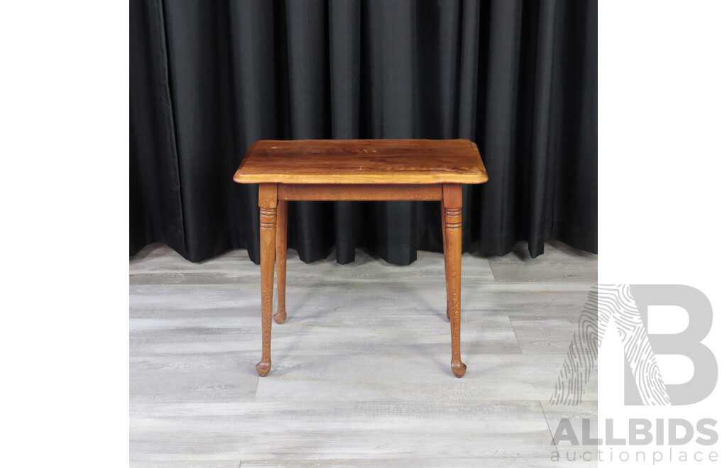 Antique Side Table with Cabriole Legs